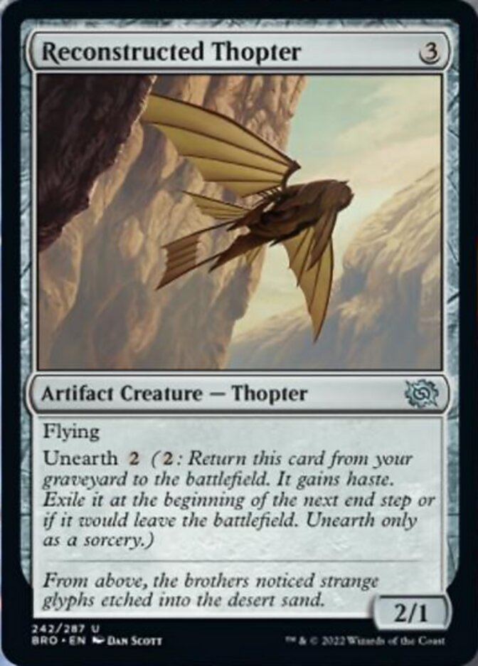 Reconstructed Thopter [The Brothers' War] | Card Merchant Takapuna