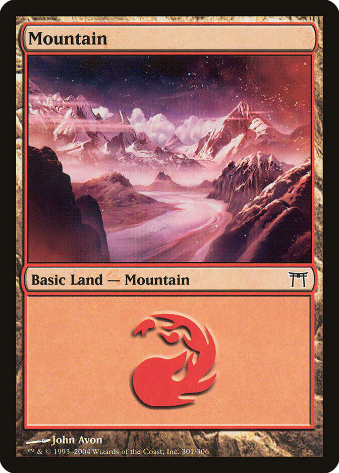 Mountain (301) [Champions of Kamigawa] | Card Merchant Takapuna