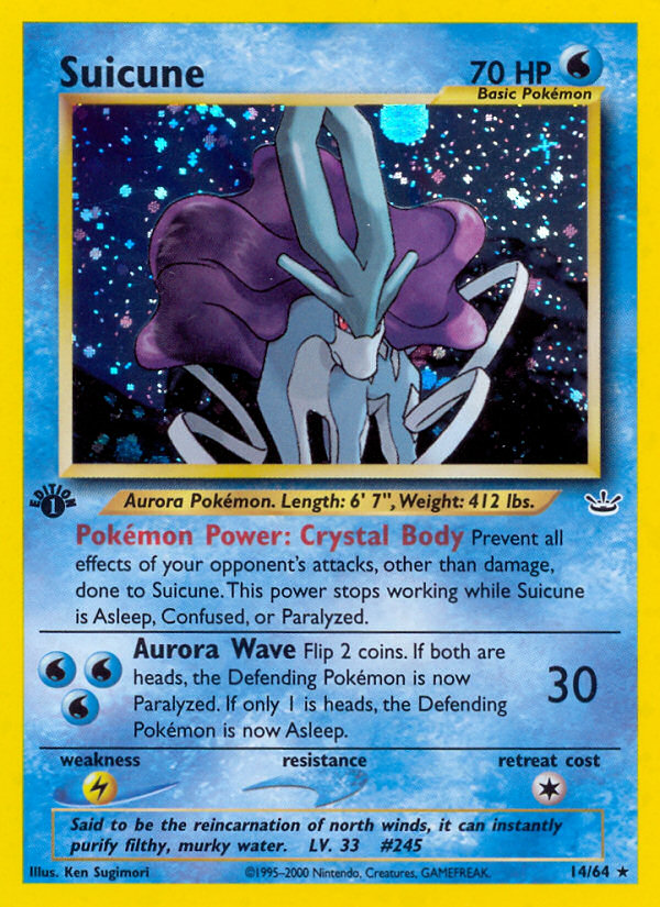 Suicune (14/64) [Neo Revelation 1st Edition] | Card Merchant Takapuna