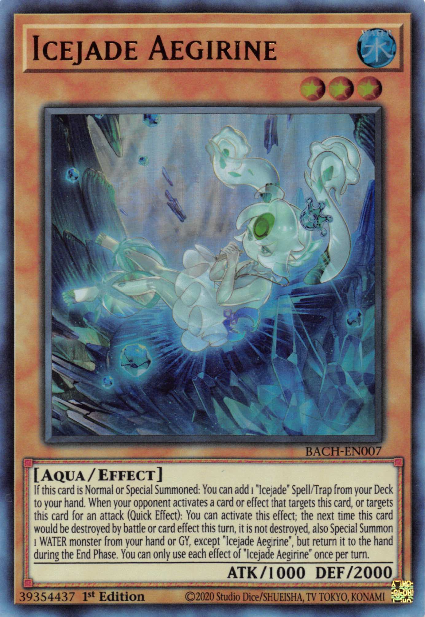 Icejade Aegirine [BACH-EN007] Ultra Rare | Card Merchant Takapuna