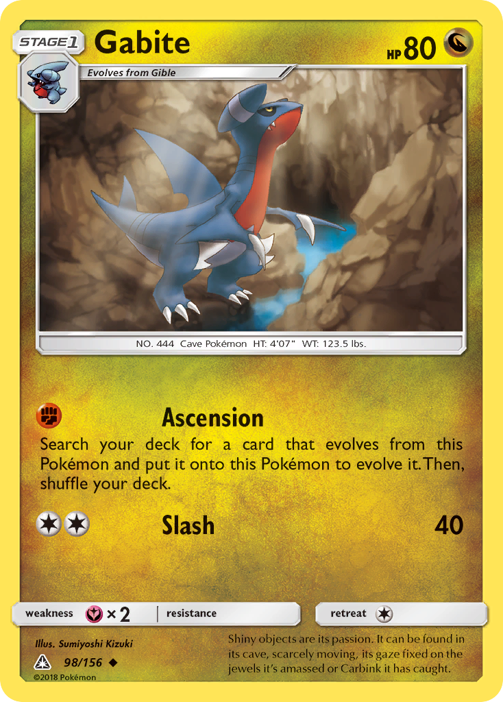 Gabite (98/156) [Sun & Moon: Ultra Prism] | Card Merchant Takapuna