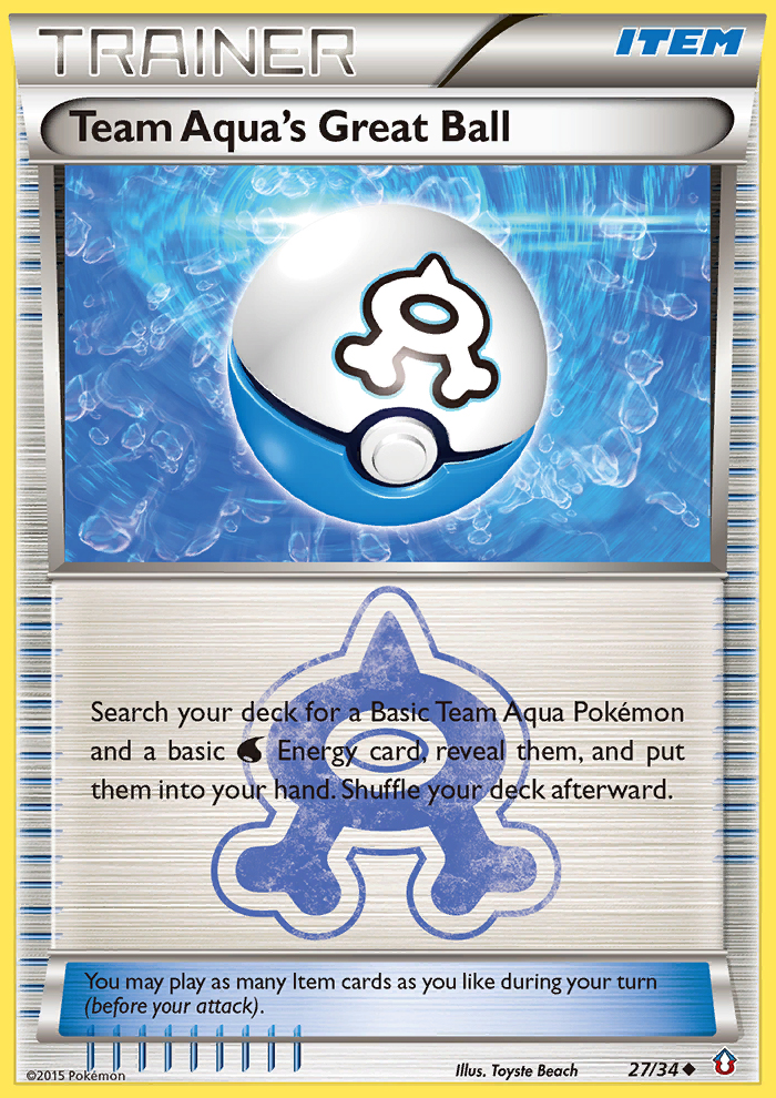 Team Aqua's Great Ball (27/34) [XY: Double Crisis] | Card Merchant Takapuna