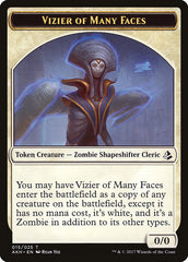 Vizier of Many Faces // Zombie Double-Sided Token [Amonkhet Tokens] | Card Merchant Takapuna