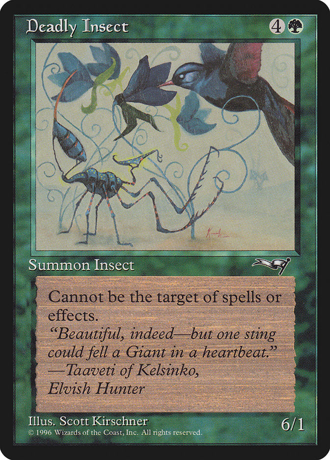 Deadly Insect (Bird Art) [Alliances] | Card Merchant Takapuna