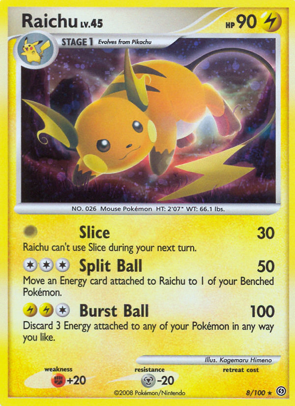 Raichu (8/100) [Diamond & Pearl: Stormfront] | Card Merchant Takapuna