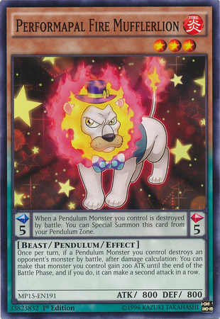 Performapal Fire Mufflerlion [MP15-EN191] Common | Card Merchant Takapuna