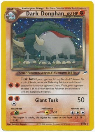 Dark Donphan (3/105) [Neo Destiny Unlimited] | Card Merchant Takapuna