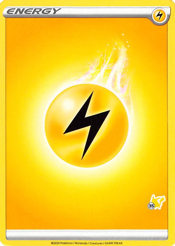 Lightning Energy (Pikachu Stamp #35) [Battle Academy 2022] | Card Merchant Takapuna