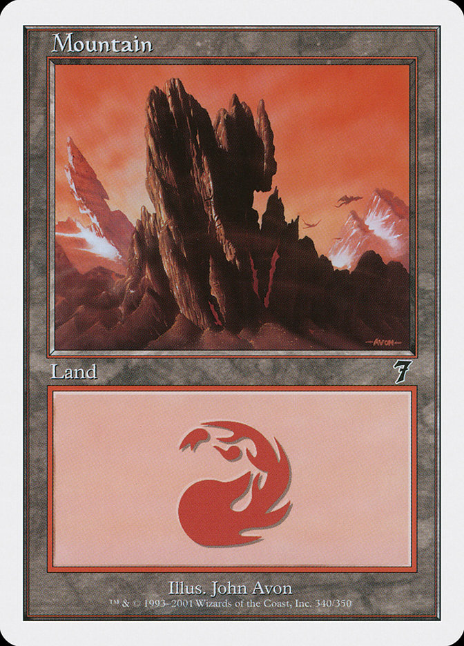 Mountain (340) [Seventh Edition] | Card Merchant Takapuna