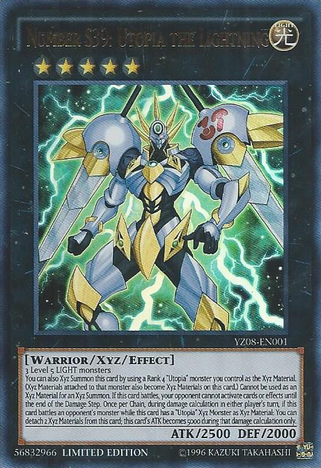 Number S39: Utopia the Lightning [YZ08-EN001] Ultra Rare | Card Merchant Takapuna