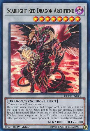 Scarlight Red Dragon Archfiend [DUDE-EN013] Ultra Rare | Card Merchant Takapuna