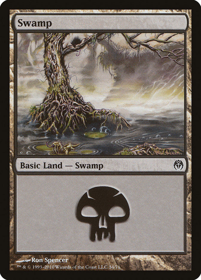 Swamp (34) [Duel Decks: Phyrexia vs. the Coalition] | Card Merchant Takapuna