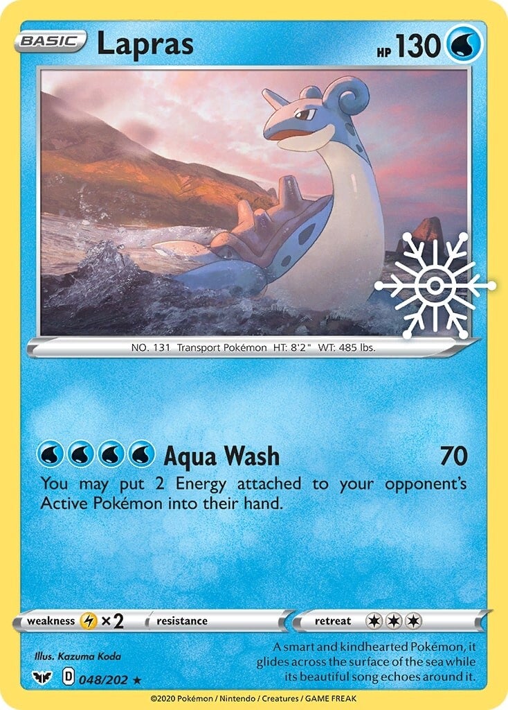 Lapras (048/202) (Holiday Calendar) [Sword & Shield: Base Set] | Card Merchant Takapuna