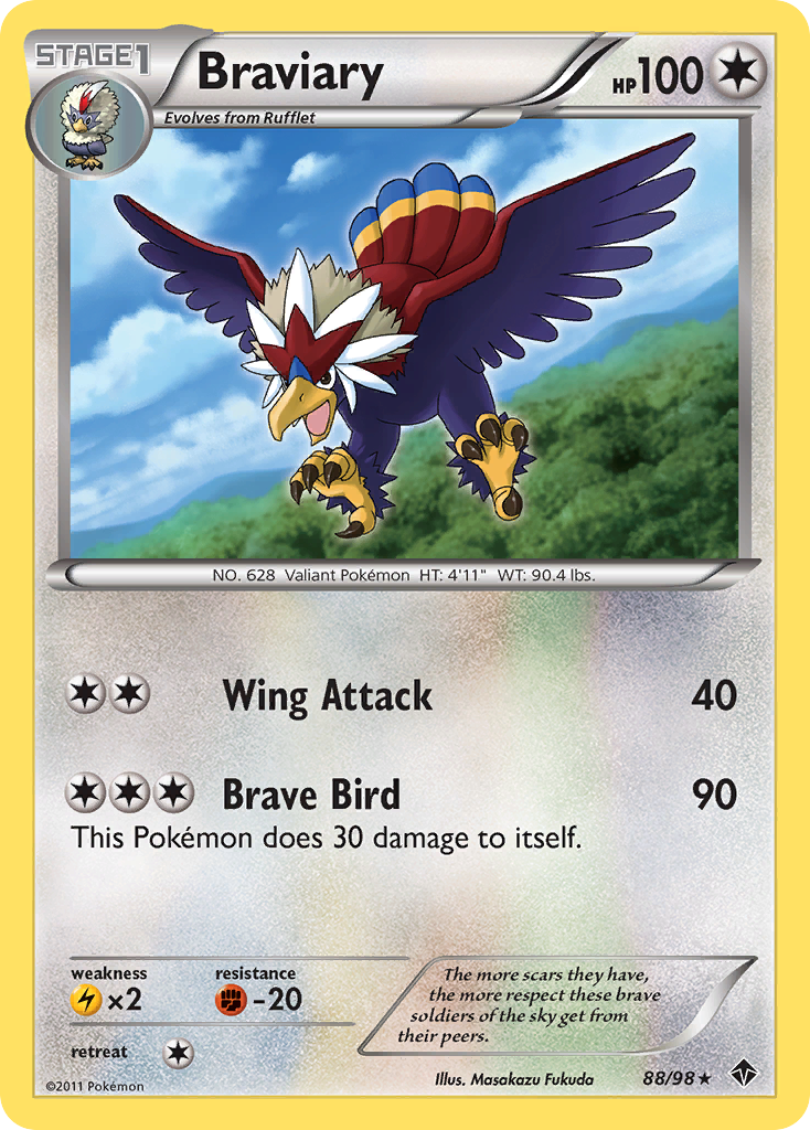 Braviary (88/98) [Black & White: Emerging Powers] | Card Merchant Takapuna