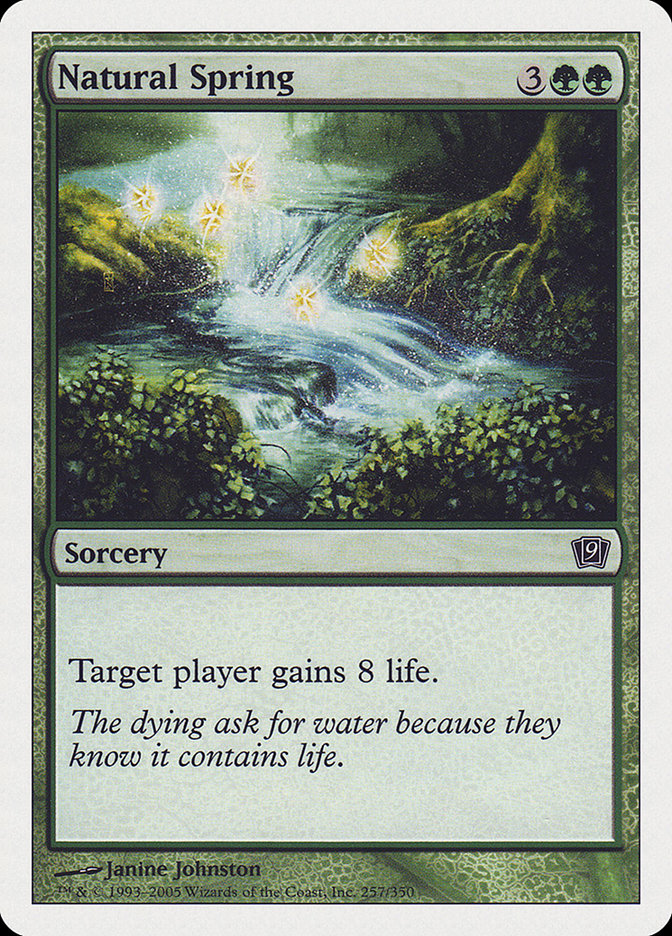 Natural Spring [Ninth Edition] | Card Merchant Takapuna