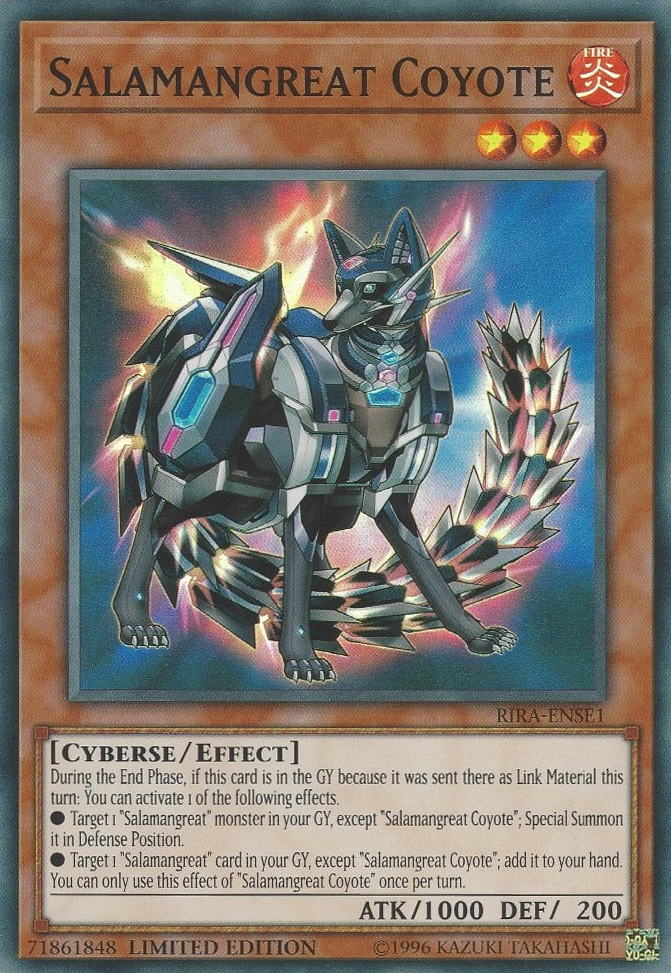 Salamangreat Coyote [RIRA-ENSE1] Super Rare | Card Merchant Takapuna