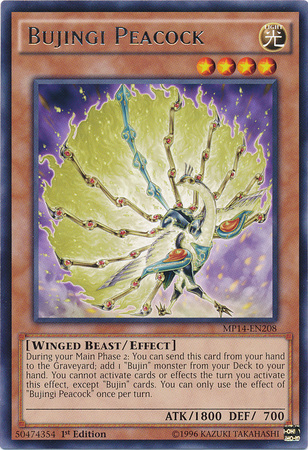 Bujingi Peacock [MP14-EN208] Rare | Card Merchant Takapuna