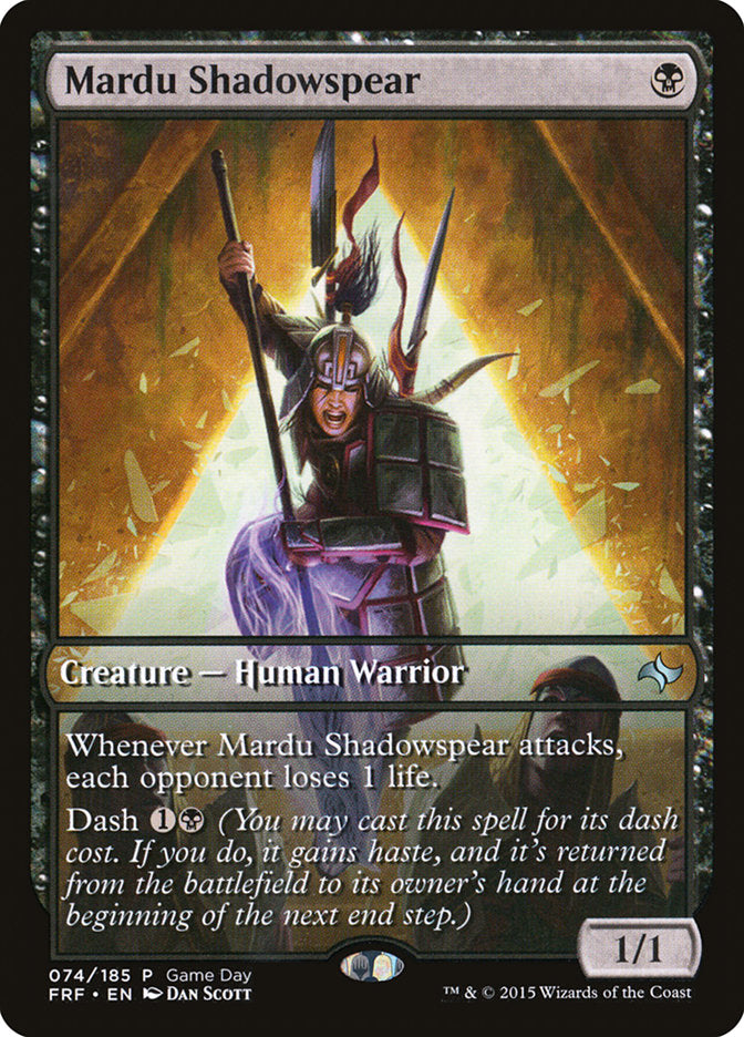 Mardu Shadowspear (Game Day) [Fate Reforged Promos] | Card Merchant Takapuna