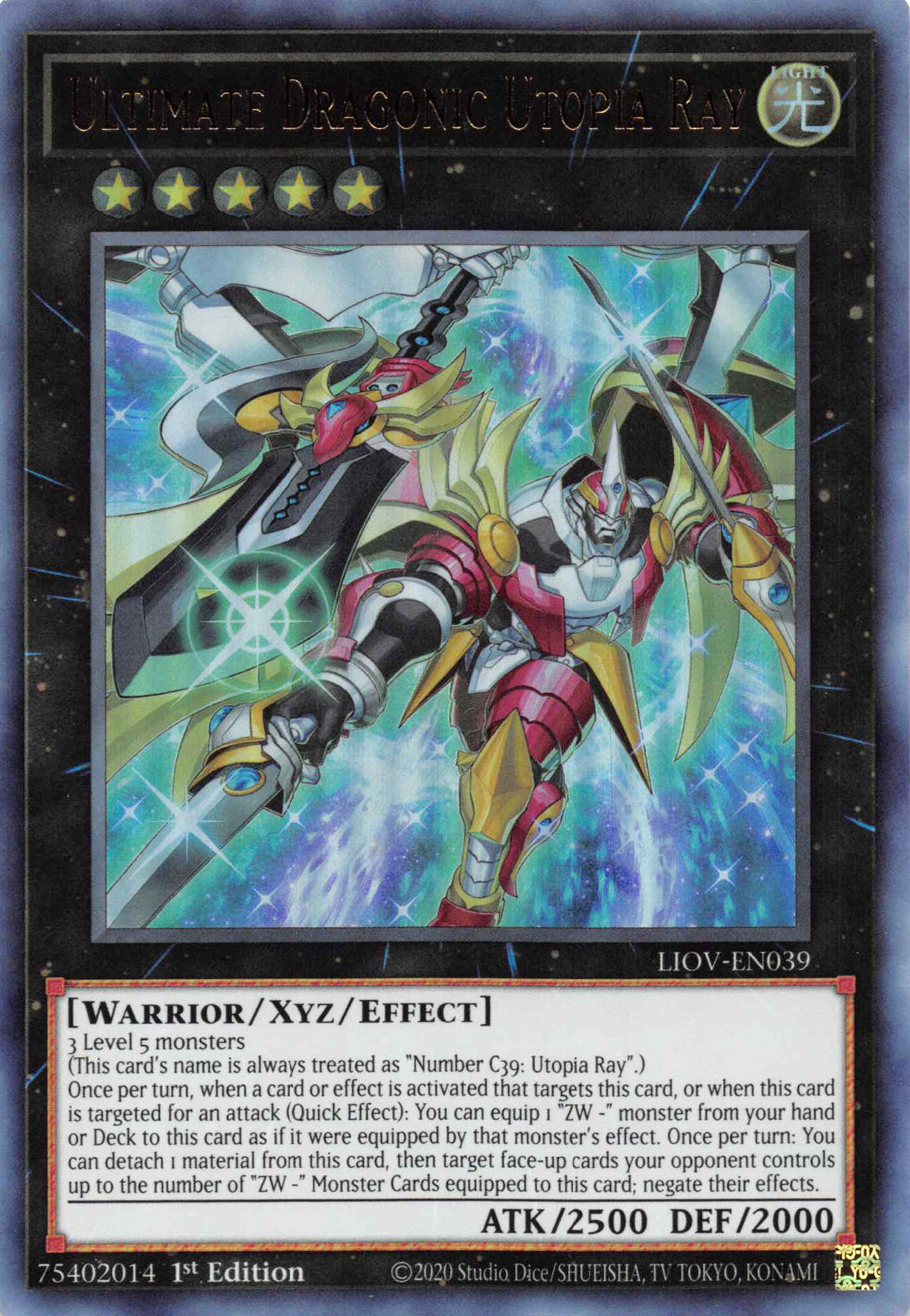 Ultimate Dragonic Utopia Ray [LIOV-EN039] Ultra Rare | Card Merchant Takapuna