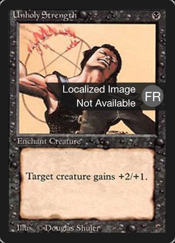 Unholy Strength [Foreign Black Border] | Card Merchant Takapuna