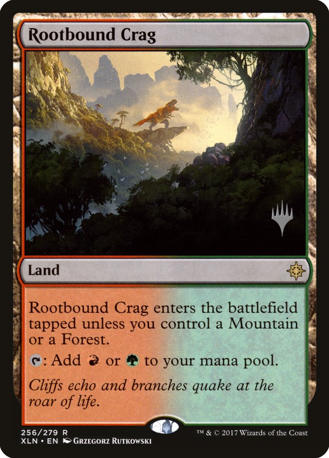 Rootbound Crag (Promo Pack) [Ixalan Promos] | Card Merchant Takapuna