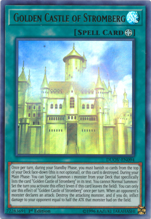 Golden Castle of Stromberg [DUOV-EN094] Ultra Rare | Card Merchant Takapuna