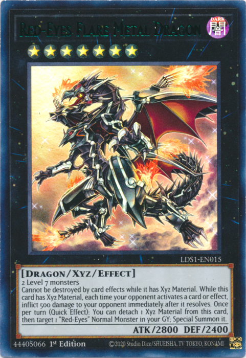 Red-Eyes Flare Metal Dragon (Green) [LDS1-EN015] Ultra Rare | Card Merchant Takapuna