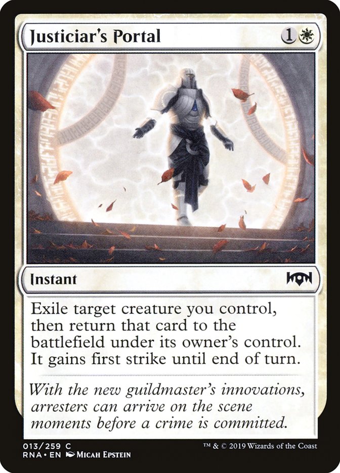 Justiciar's Portal [Ravnica Allegiance] | Card Merchant Takapuna