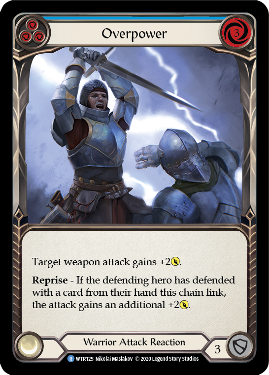 Overpower (Blue) [U-WTR125] (Welcome to Rathe Unlimited)  Unlimited Normal | Card Merchant Takapuna