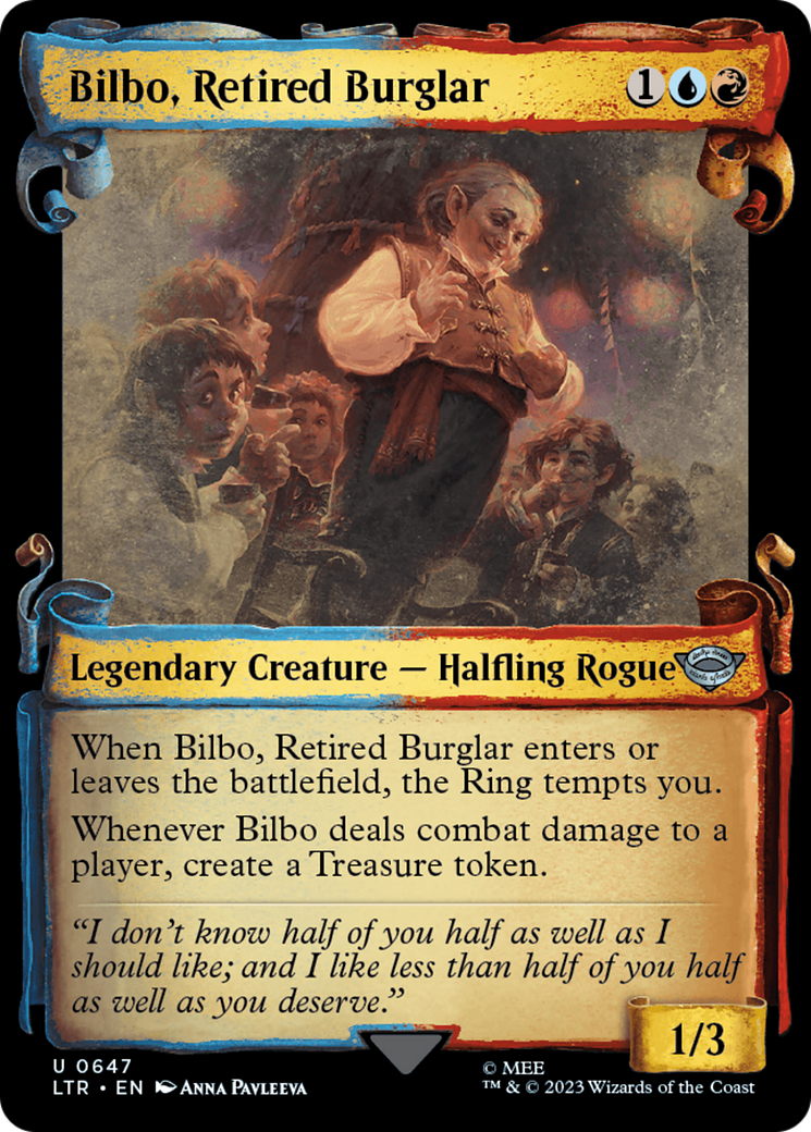 Bilbo, Retired Burglar [The Lord of the Rings: Tales of Middle-Earth Showcase Scrolls] | Card Merchant Takapuna