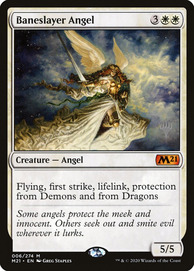 Baneslayer Angel (Promo Pack) [Core Set 2021 Promos] | Card Merchant Takapuna