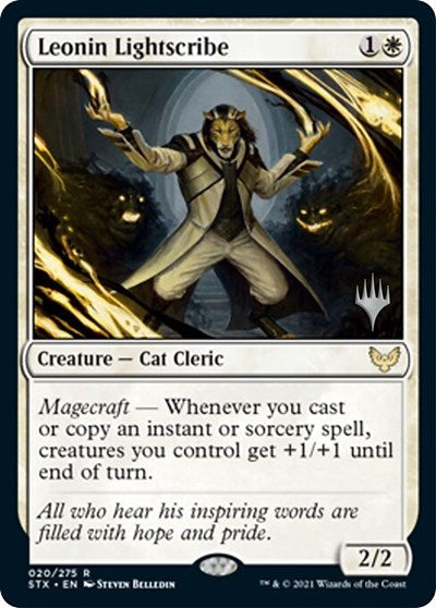 Leonin Lightscribe (Promo Pack) [Strixhaven: School of Mages Promos] | Card Merchant Takapuna