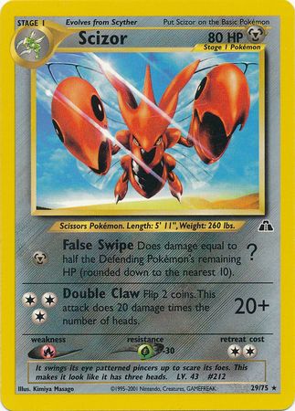 Scizor (29/75) [Neo Discovery Unlimited] | Card Merchant Takapuna