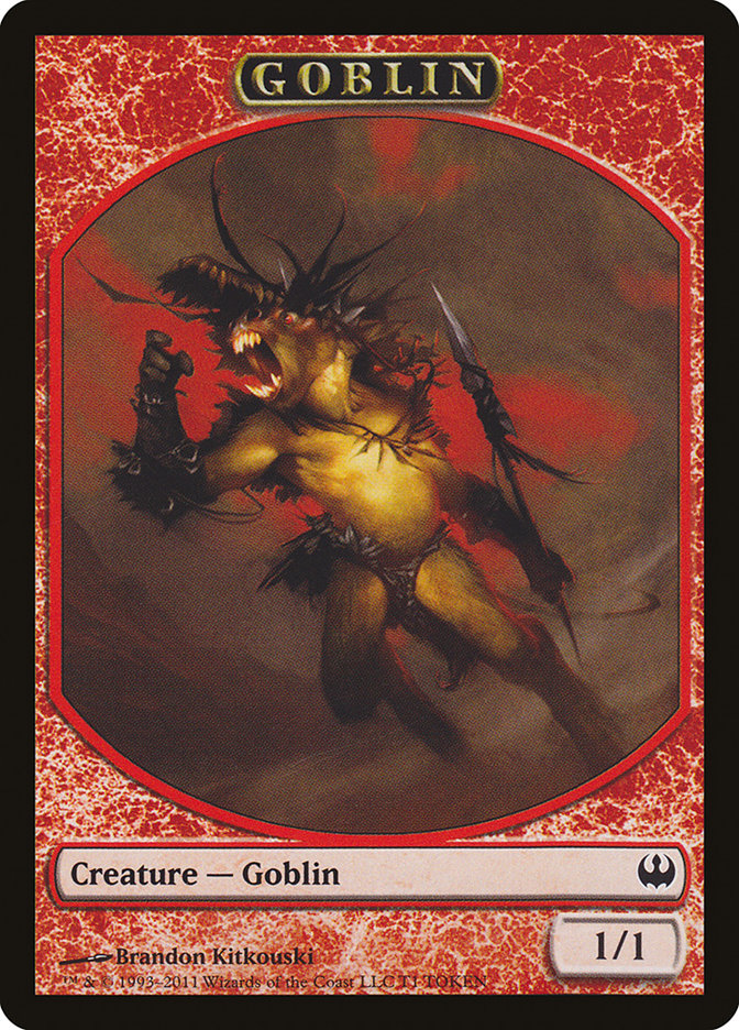 Goblin Token [Duel Decks: Knights vs. Dragons Tokens] | Card Merchant Takapuna