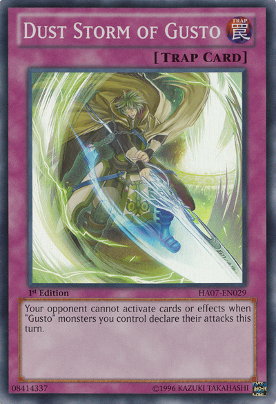 Dust Storm of Gusto [HA07-EN029] Super Rare | Card Merchant Takapuna