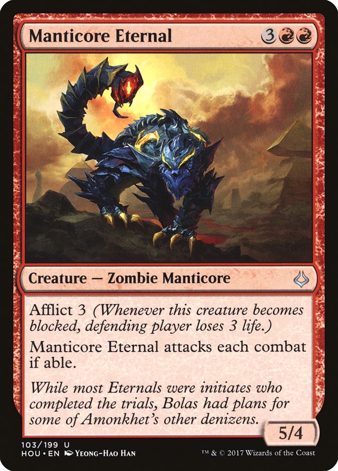 Manticore Eternal [Hour of Devastation] | Card Merchant Takapuna