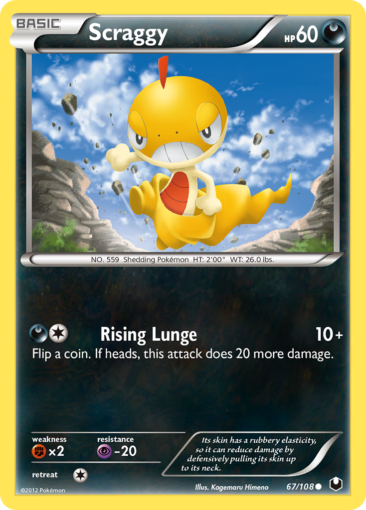 Scraggy (67/108) [Black & White: Dark Explorers] | Card Merchant Takapuna