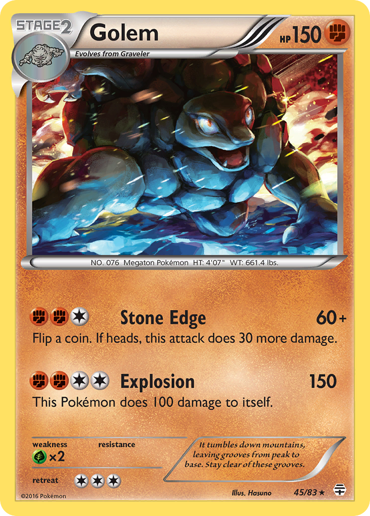 Golem (45/83) [XY: Generations] | Card Merchant Takapuna