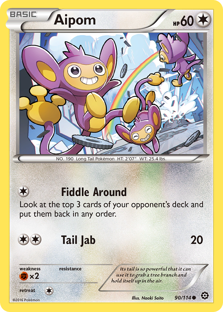 Aipom (90/114) [XY: Steam Siege] | Card Merchant Takapuna