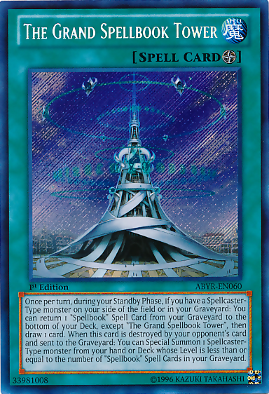 The Grand Spellbook Tower [ABYR-EN060] Secret Rare | Card Merchant Takapuna