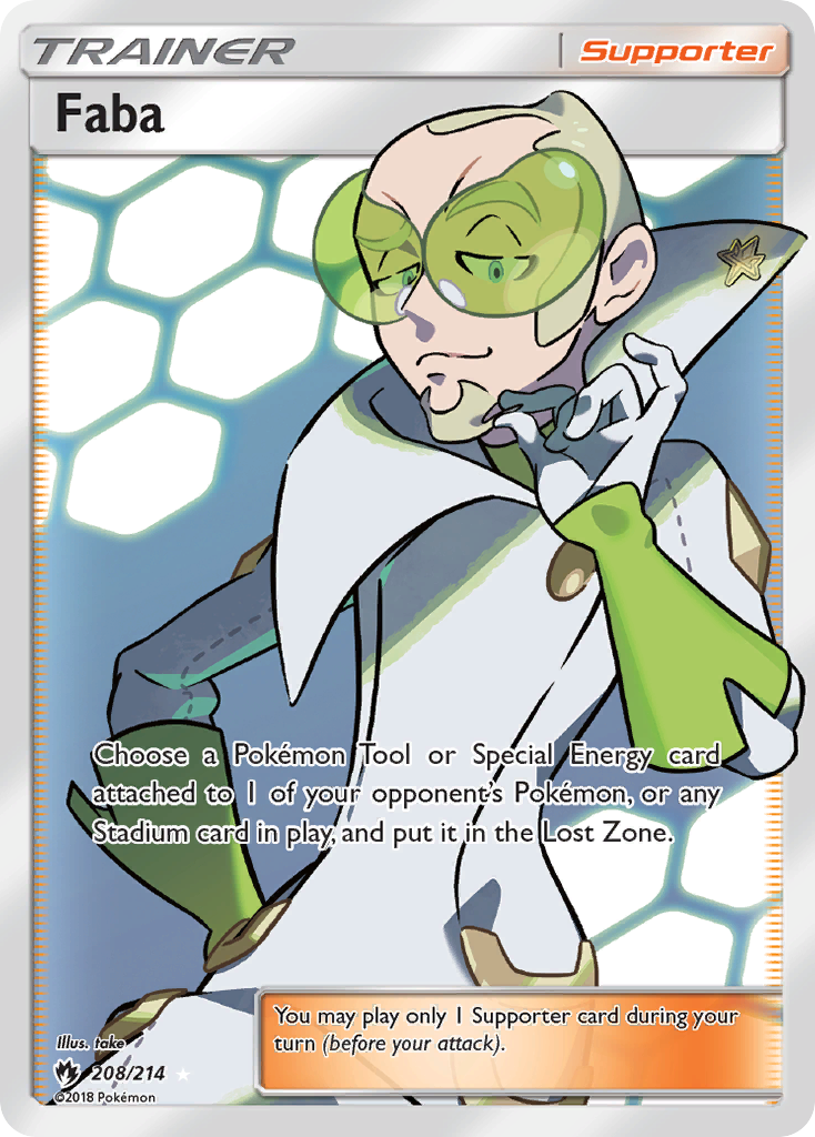 Faba (208/214) [Sun & Moon: Lost Thunder] | Card Merchant Takapuna