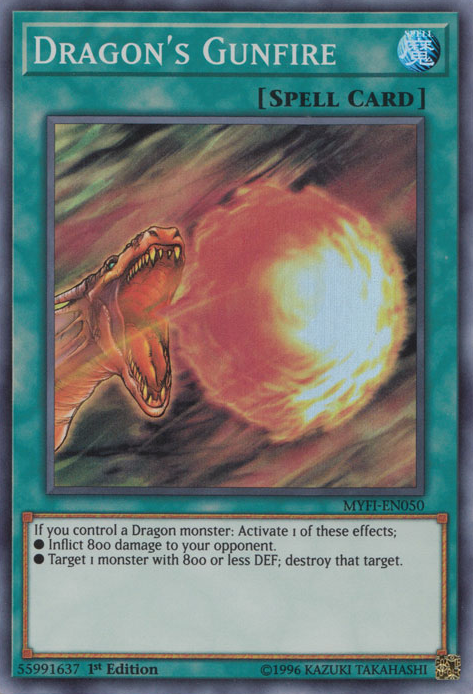 Dragon's Gunfire [MYFI-EN050] Super Rare | Card Merchant Takapuna