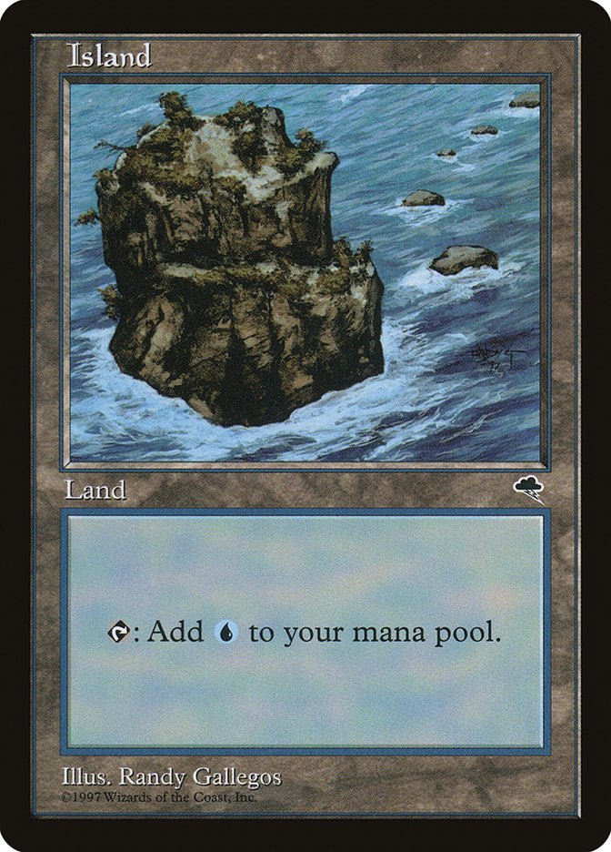 Island (Signature on Right / No Sky) [Tempest] | Card Merchant Takapuna