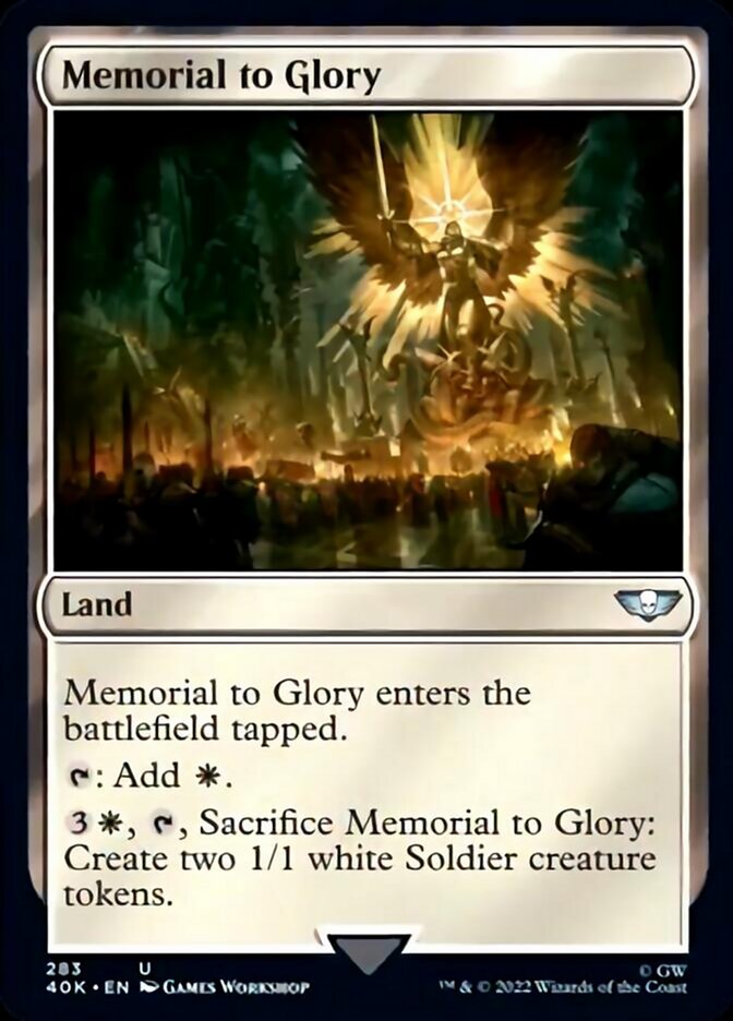 Memorial to Glory [Warhammer 40,000] | Card Merchant Takapuna