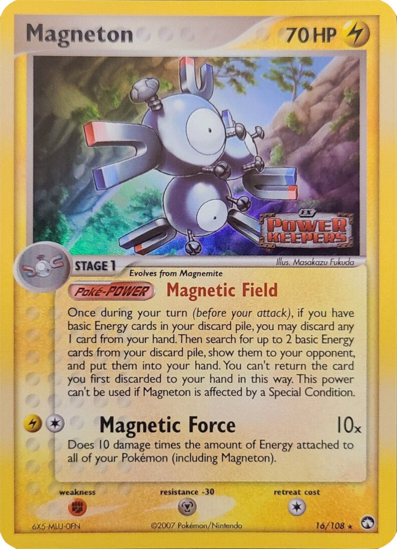 Magneton (16/108) (Stamped) [EX: Power Keepers] | Card Merchant Takapuna