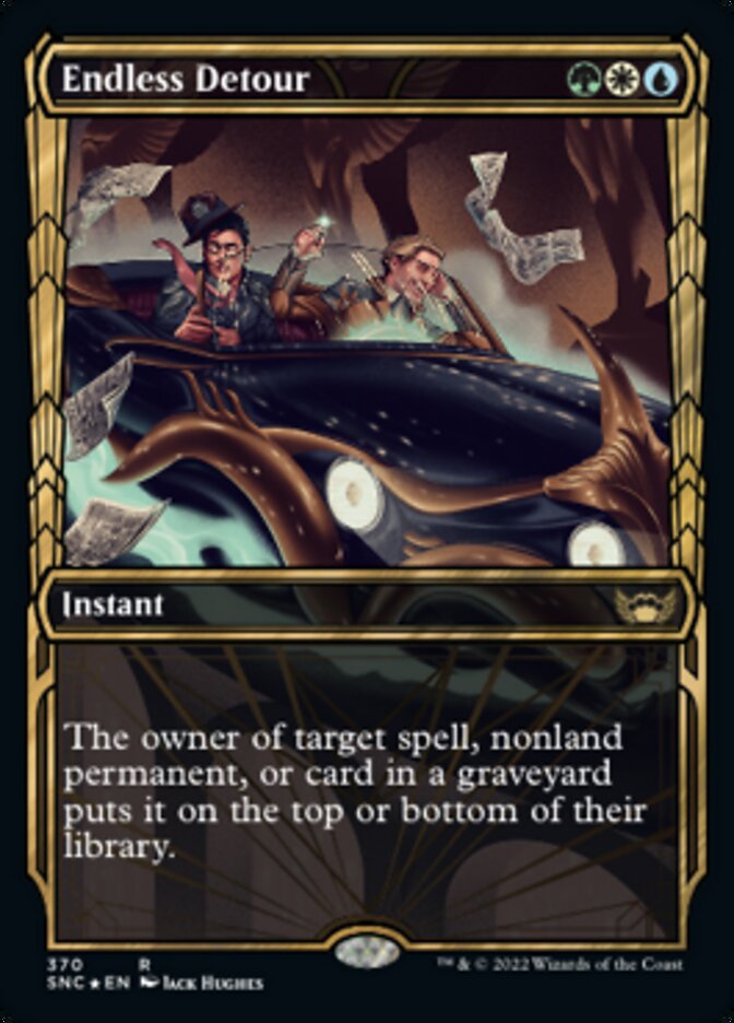 Endless Detour (Showcase Golden Age Gilded Foil) [Streets of New Capenna] | Card Merchant Takapuna