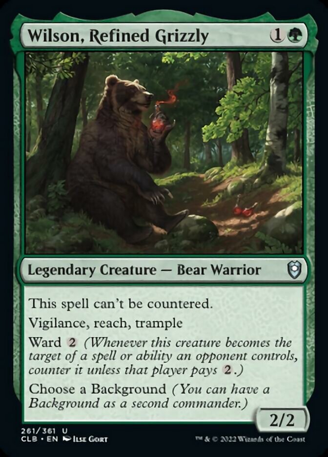 Wilson, Refined Grizzly [Commander Legends: Battle for Baldur's Gate] | Card Merchant Takapuna