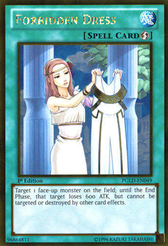 Forbidden Dress [PGLD-EN049] Gold Rare | Card Merchant Takapuna