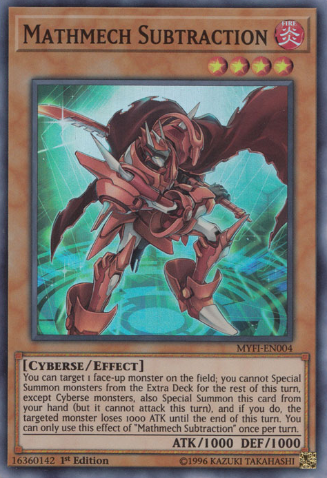 Mathmech Subtraction [MYFI-EN004] Super Rare | Card Merchant Takapuna