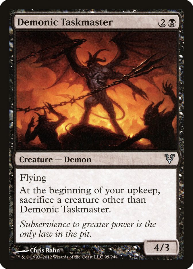 Demonic Taskmaster [Avacyn Restored] | Card Merchant Takapuna